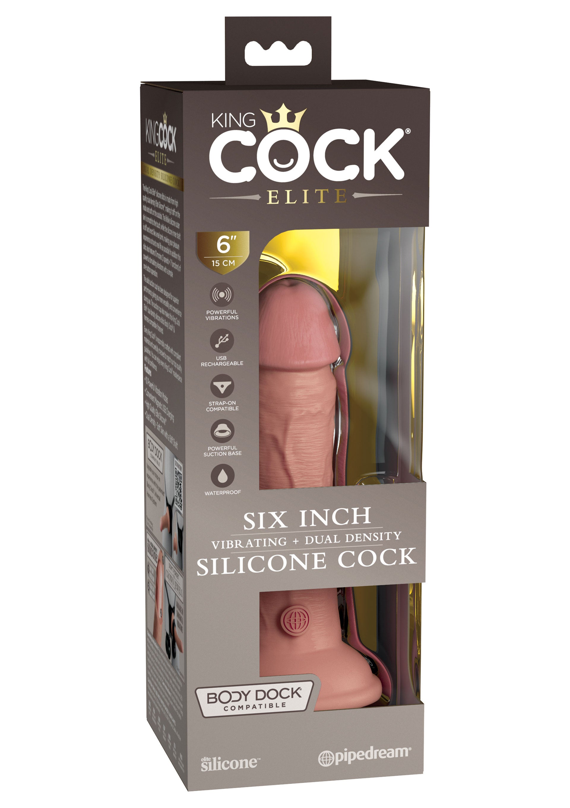 6 Inch 2Density Vibe Cock Vibrator