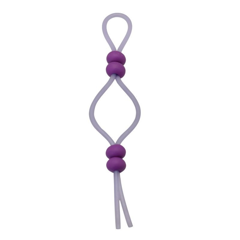 Cock ring delays premature ejaculation and is a jelly sex toy.