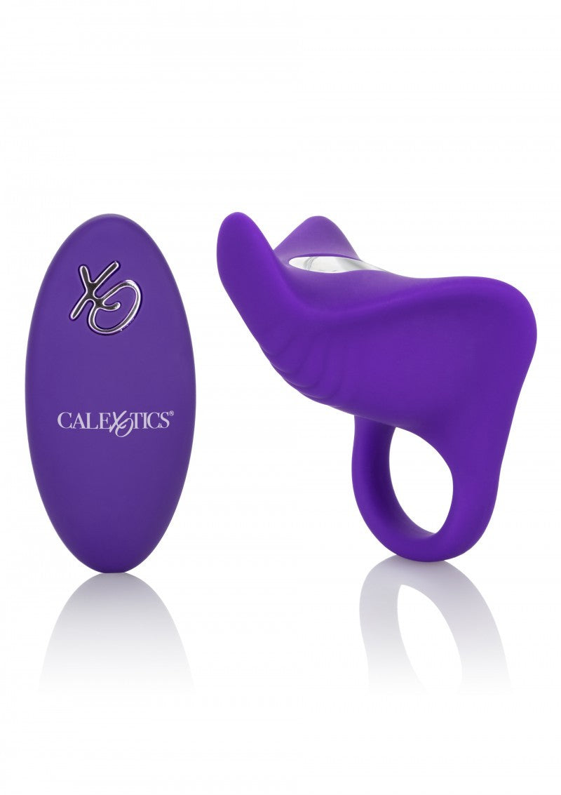 Silicone vibrating vaginal stimulator cock ring with remote control