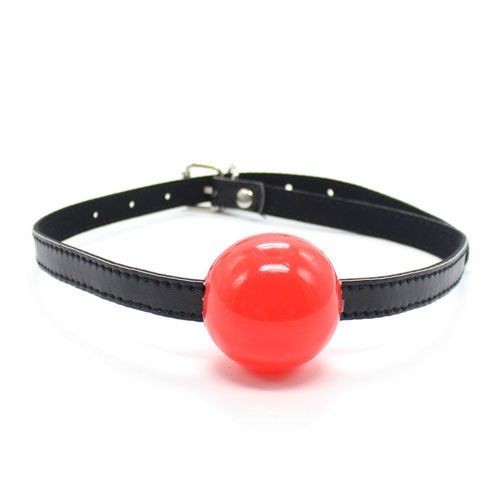 Red ball gag bite bondage fetish sex toys constrictive