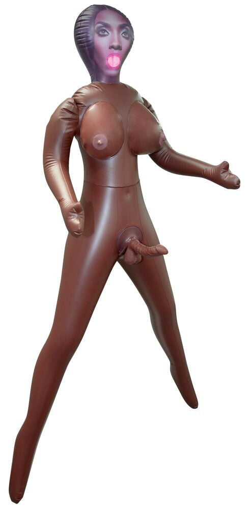 Transsexual Eager Bae Inflatable Doll with Realistic Dildo