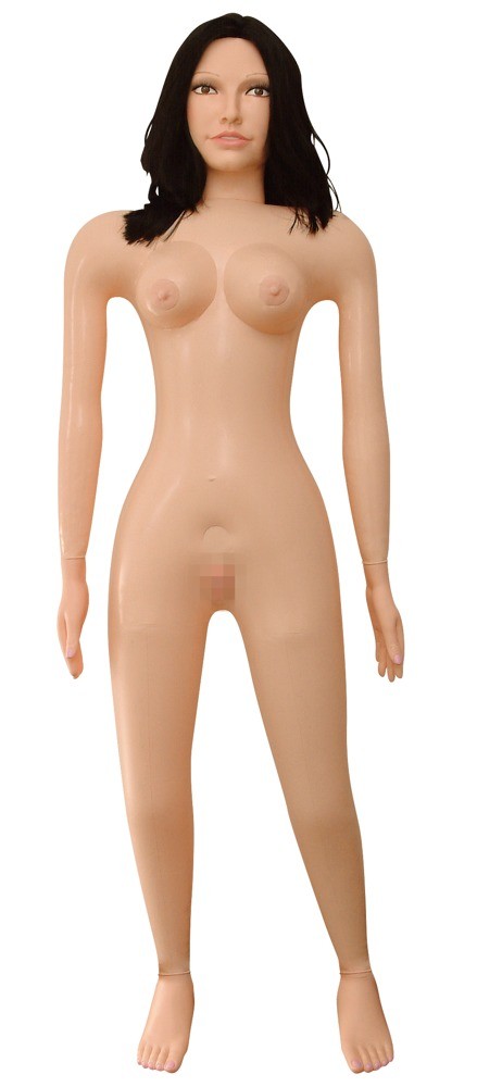 Life-sized vibrating realistic inflatable doll