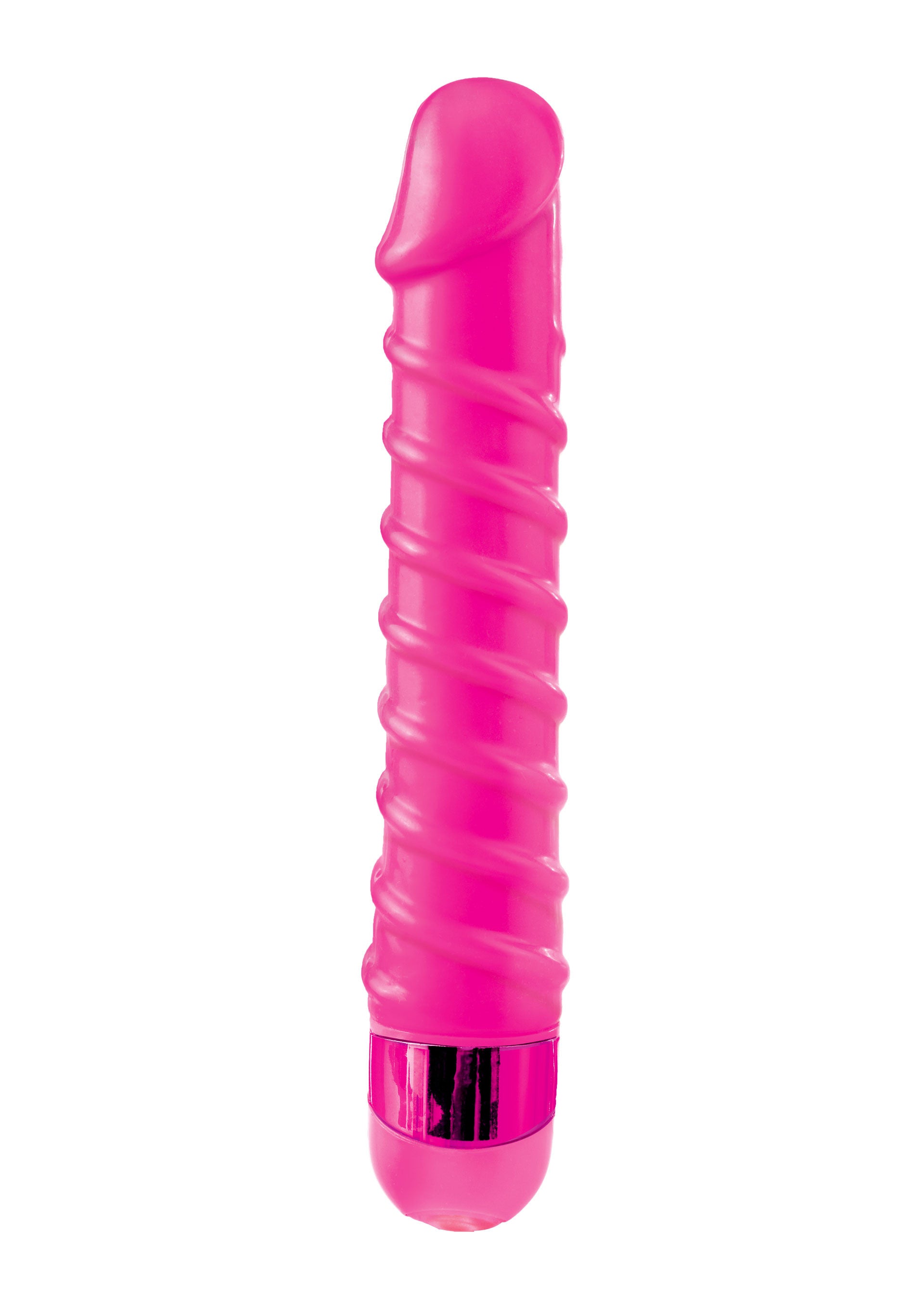Pink Candy Twirl Massager Anal Vaginal Vibrator
