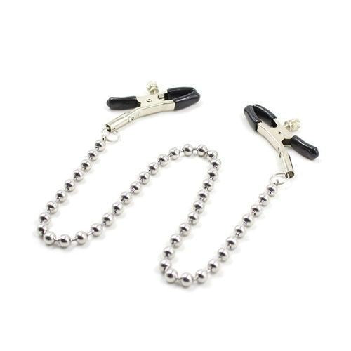 Chain nipple clamps, nipple clamps, restraints, bondage, fetish sex toys for women.