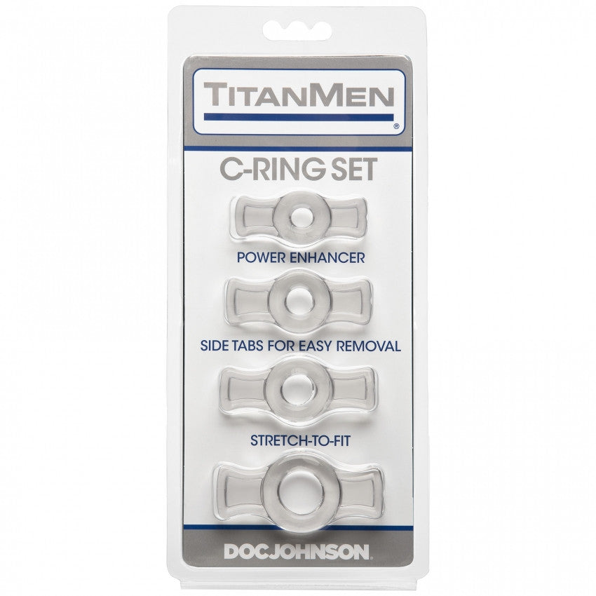Transparent Cockrings Cockring Set - Clear