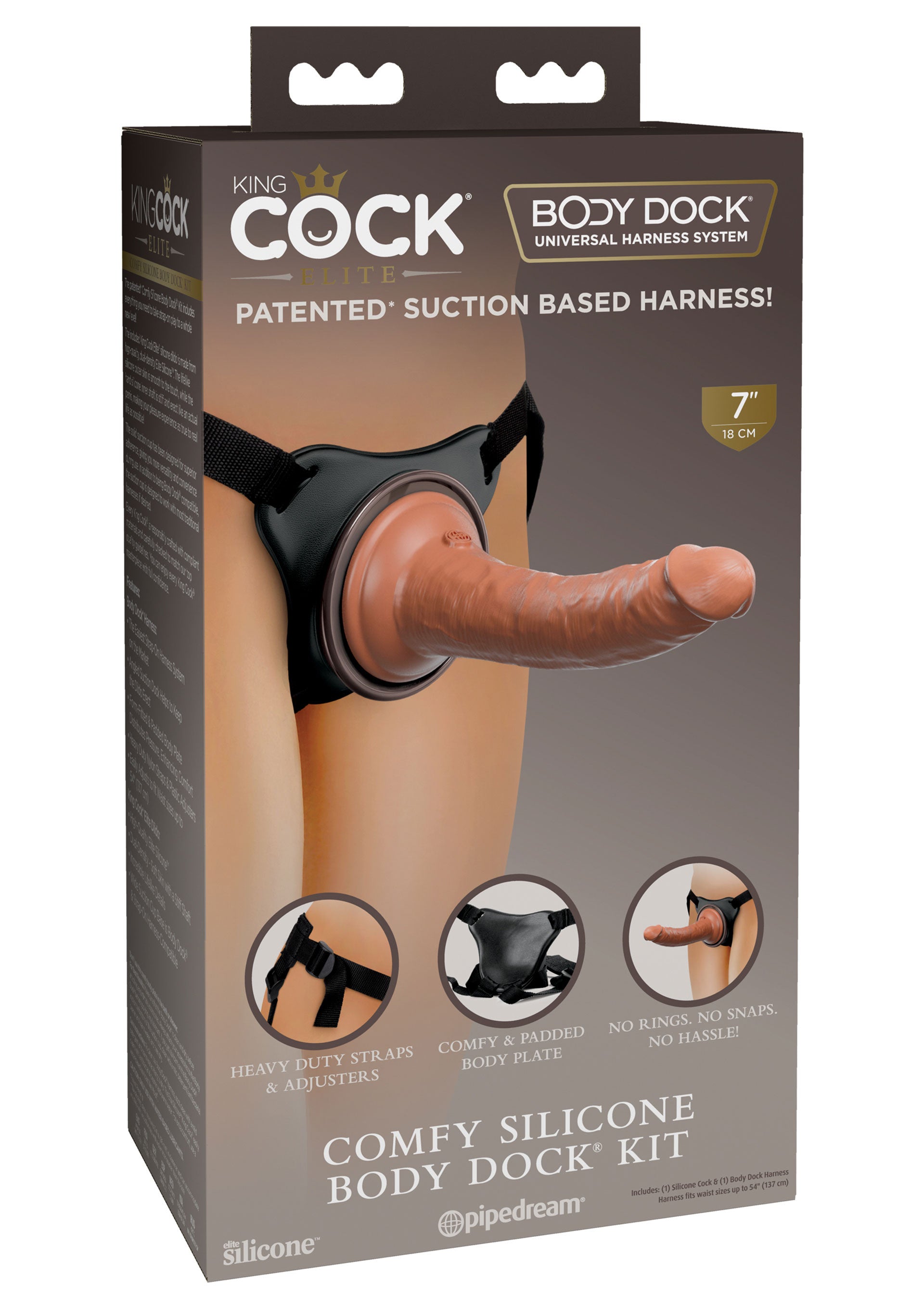 Comfy Silic Wearable Dildo. Body Dock Kit
