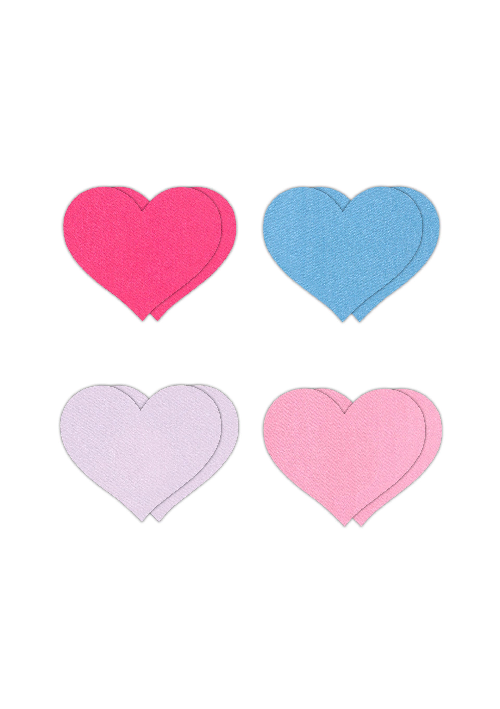 Heart Nipple Covers Pasties Heart II Assorted 4 Pair