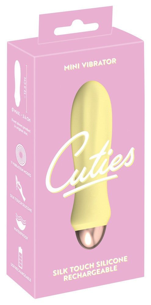 Cuties 2.0 Yellow Realistic Vaginal Silicone Small Vibrator