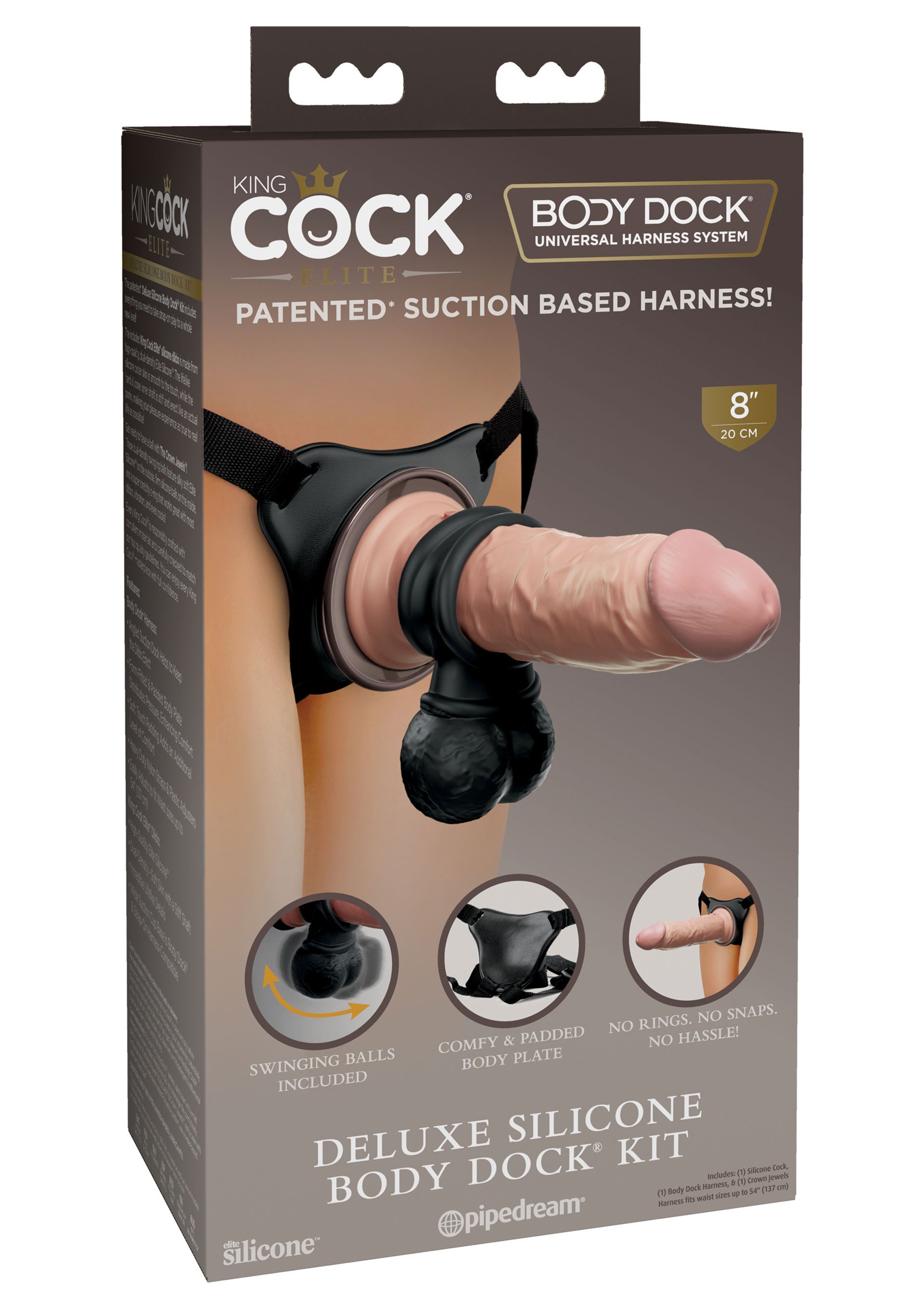 Set strap on Deluxe Silic. Body Dock Kit