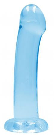 Dildo with blue suction cup Non Realistic Dildo Suction Cup - Blue 17 cm
