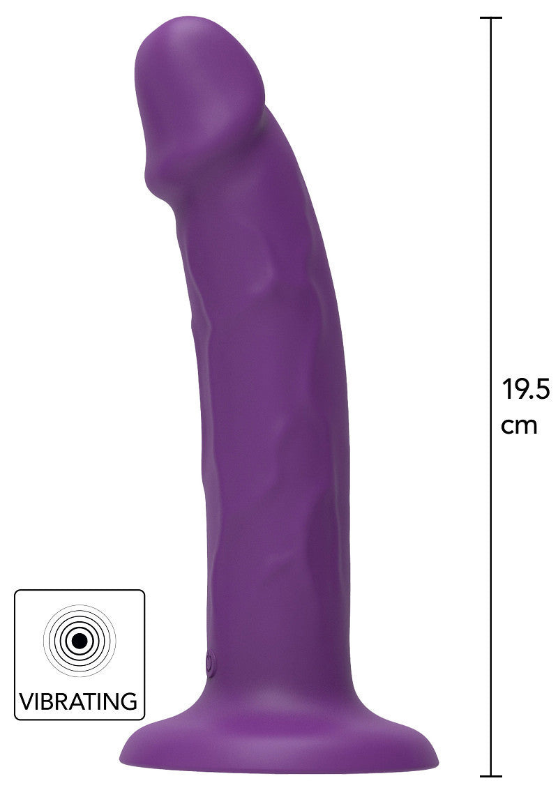 Realistic Vibrating Purple Fake Dildo
