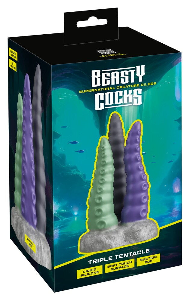 Dildo monster Triple Tentacle
