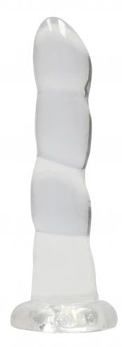 Transparent Dildo with Suction Cup Non-Realistic Dildo Suction Cup - Transparent 17 cm