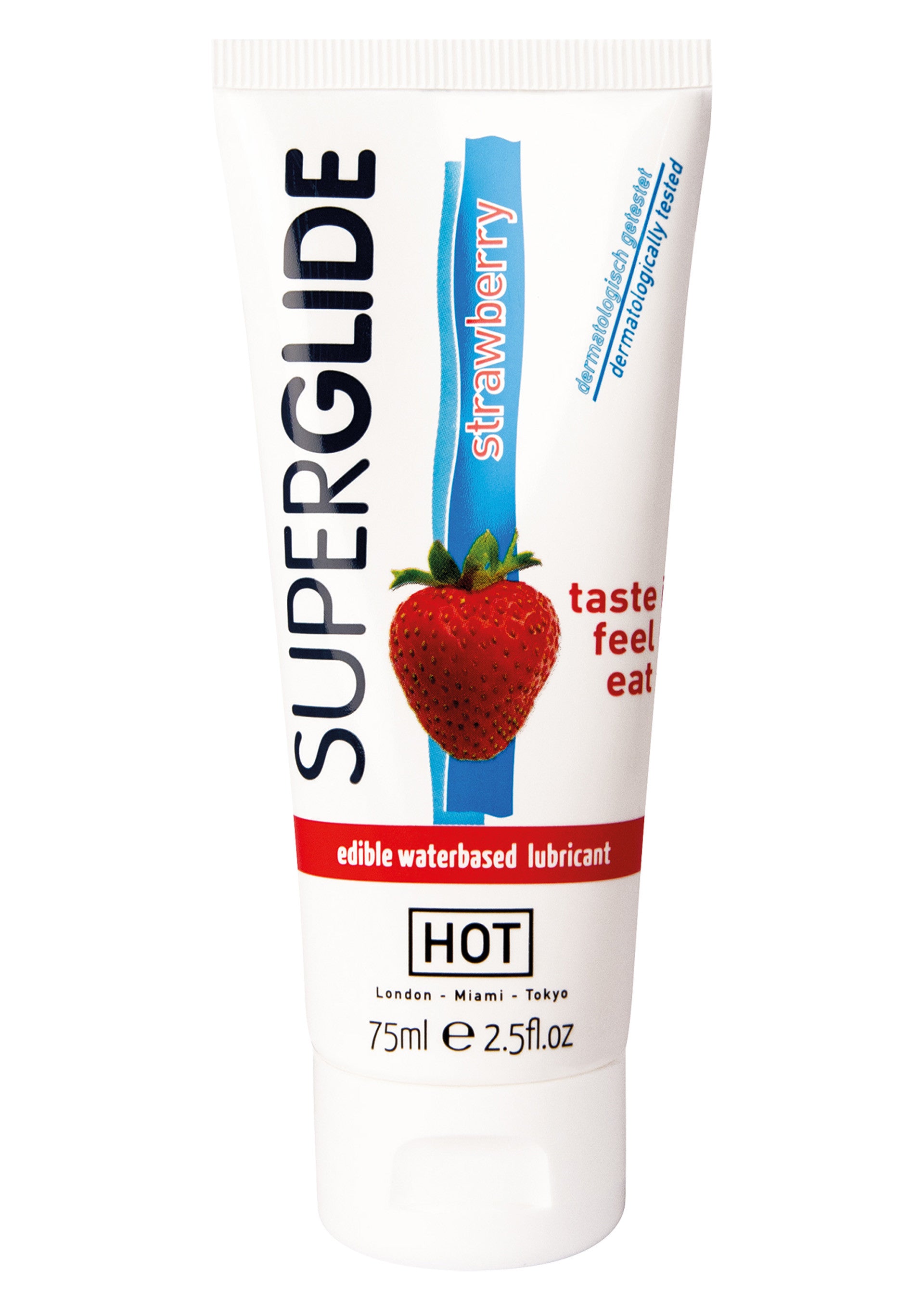 Edibles Superglide Lube 75ml Strawberry