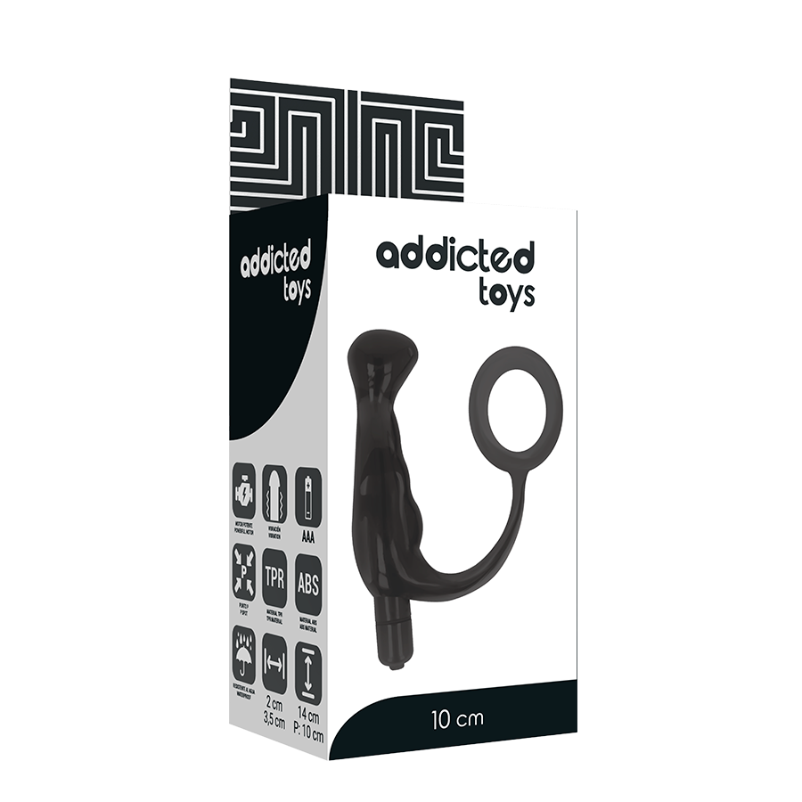ADDICTED TOYS Prostatic Vibrator with Cock Ring