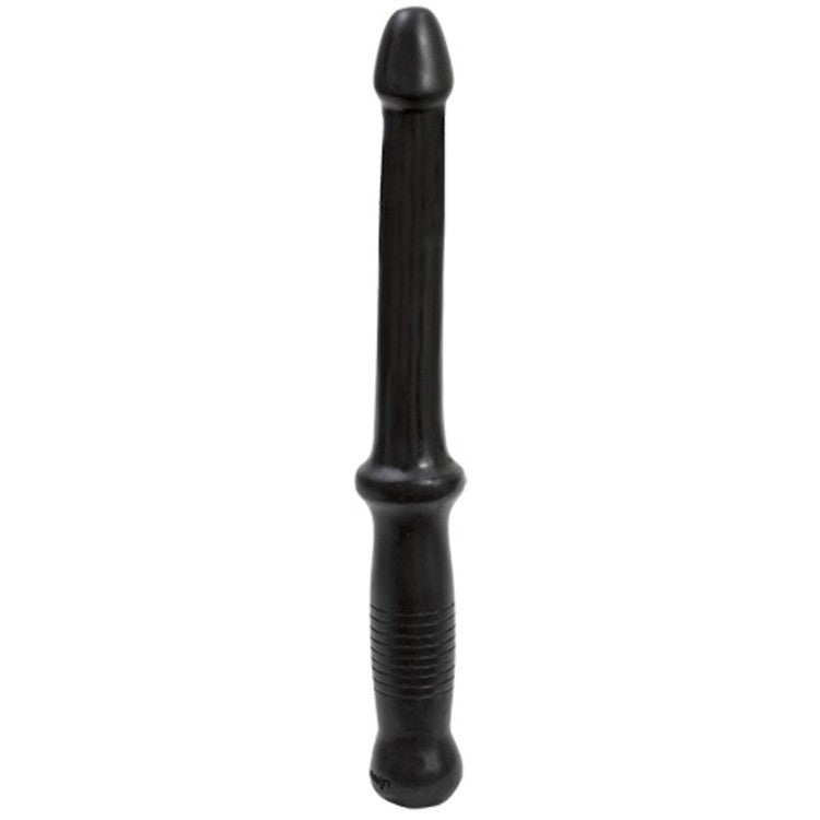 Anal Dildo with Push Handle Black Anal Dildo