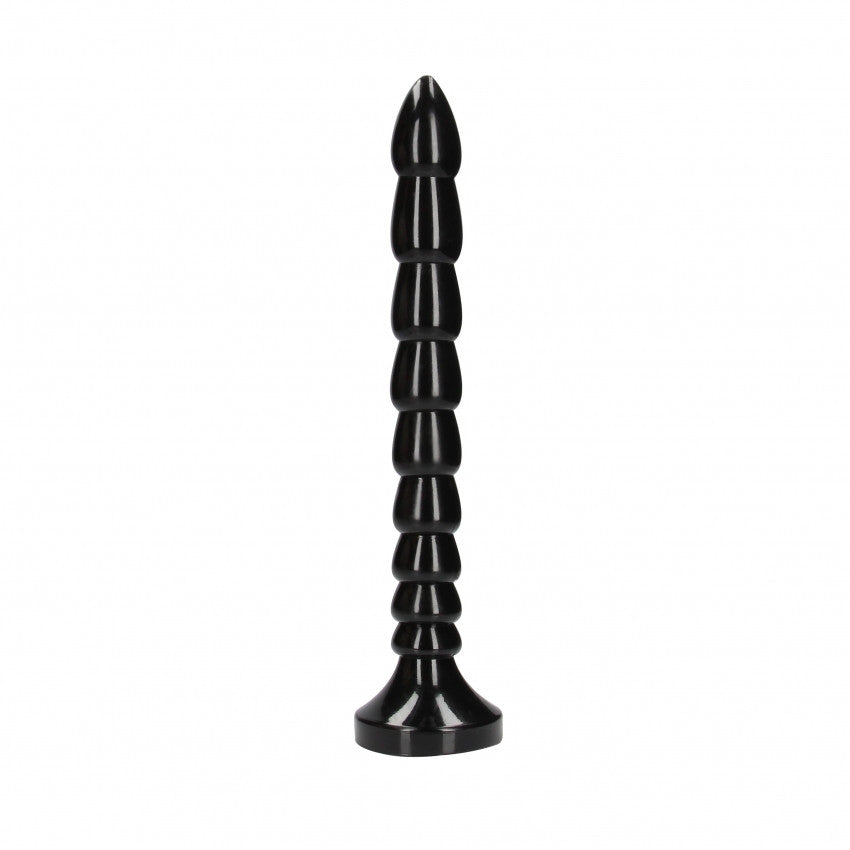 Anal dildo with suction cup Stacked Anal Snake 12''/ 30 cm Black