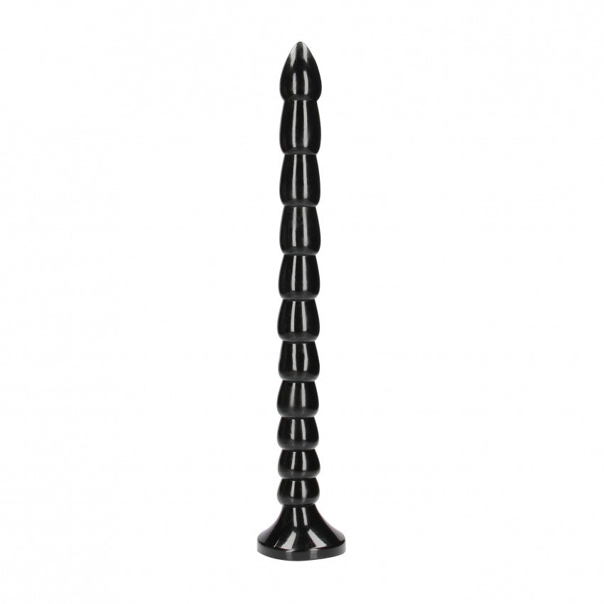 Anal dildo with suction cup Stacked Anal Snake 16''/ 40 cm Black