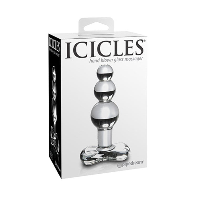 Glass anal plug glass icicles no 47
