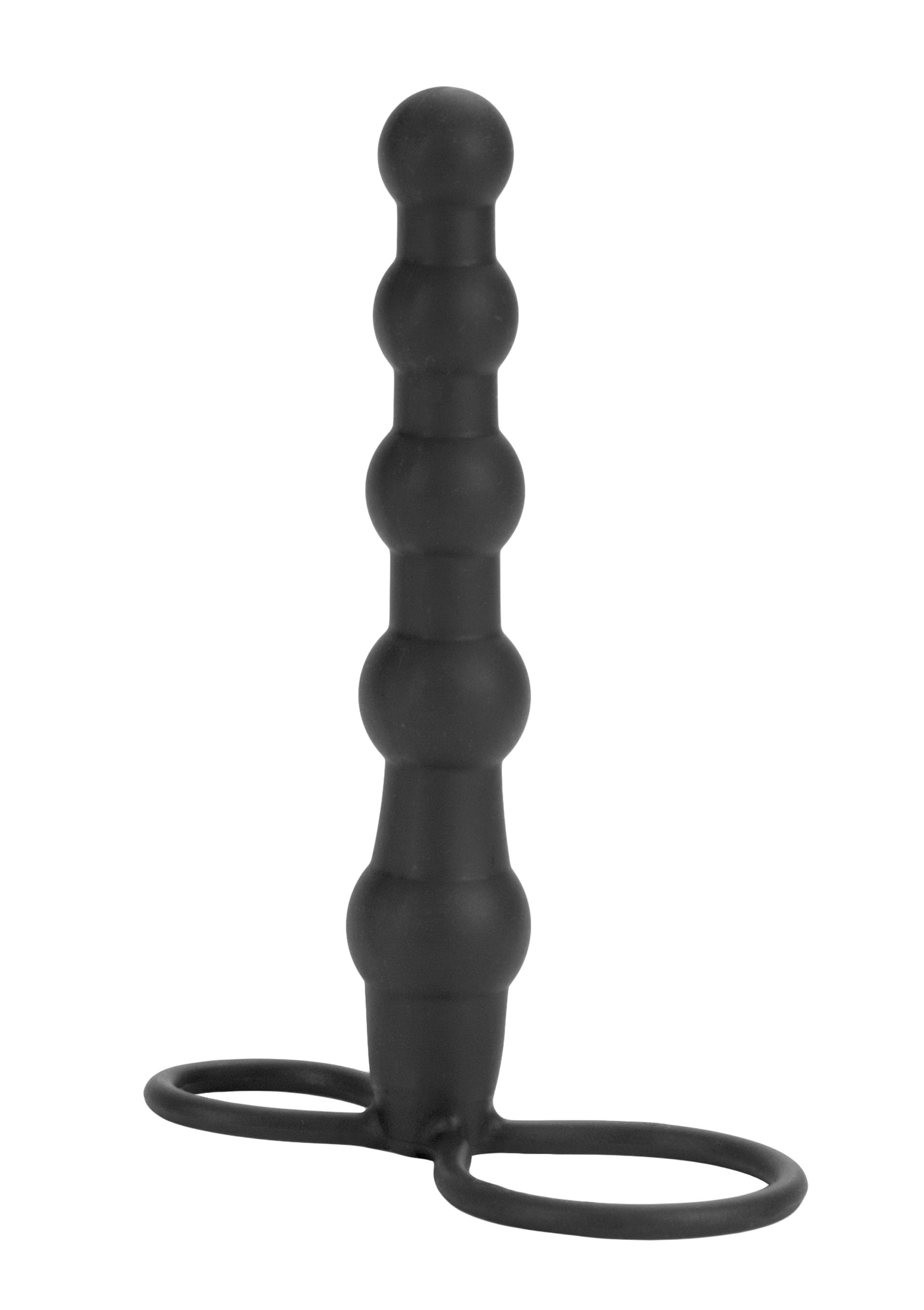 Wearable Silicone Beaded Double Rider Anal Dildo