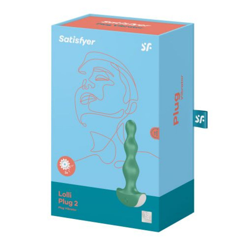 Lolli Plug 2 Green Vibrating Anal Plug