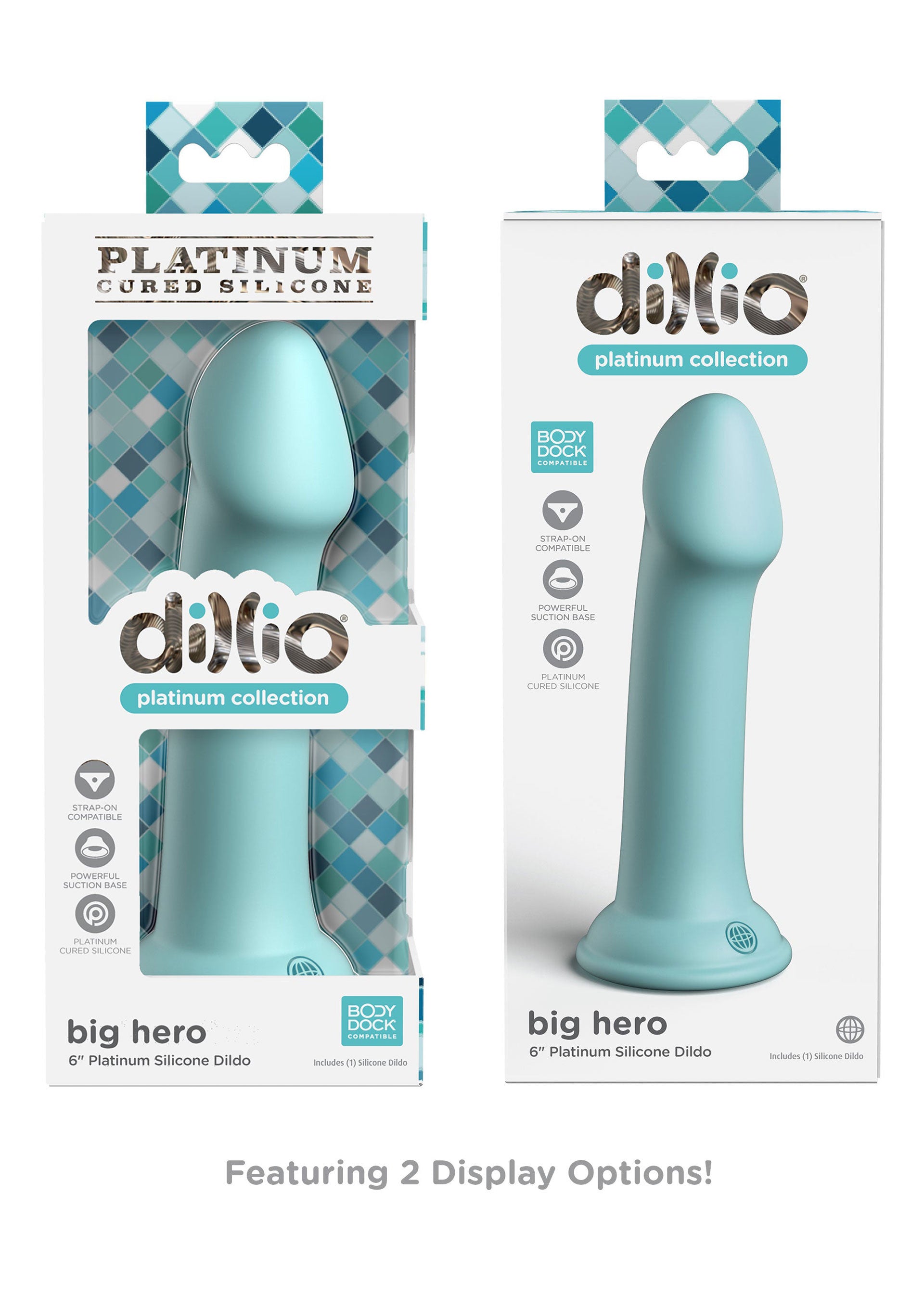 Big Hero 6 Inch Wearable Dildo Turquoise