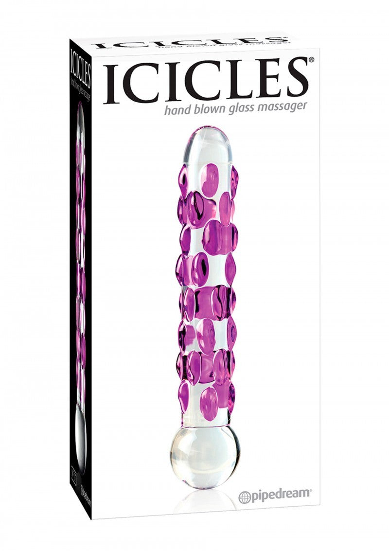 glass dildo vaginal anal glass dildo icicles no 7 sex toys massager stimulator