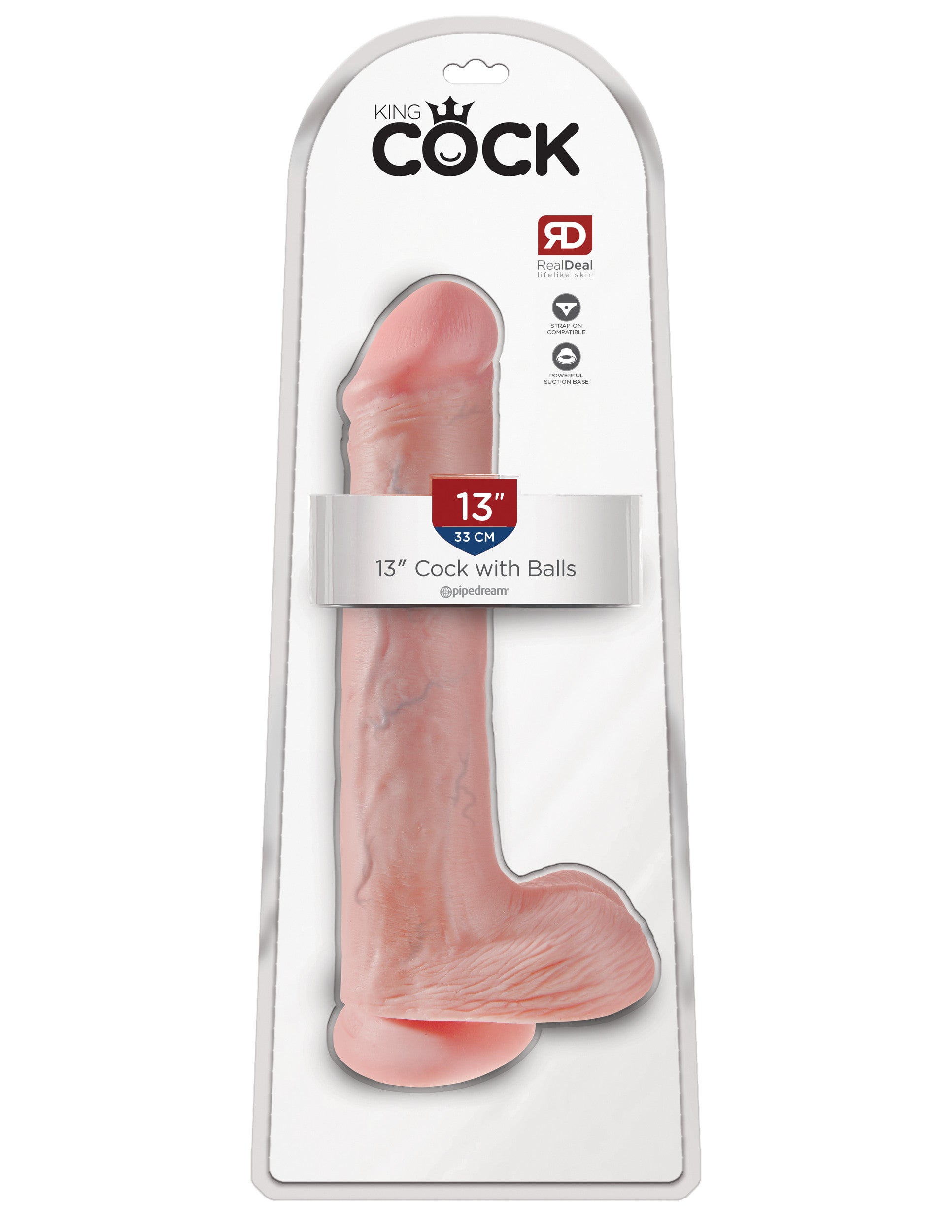 King Cock 13 Realistic MAXI Dildo with Suction Cup