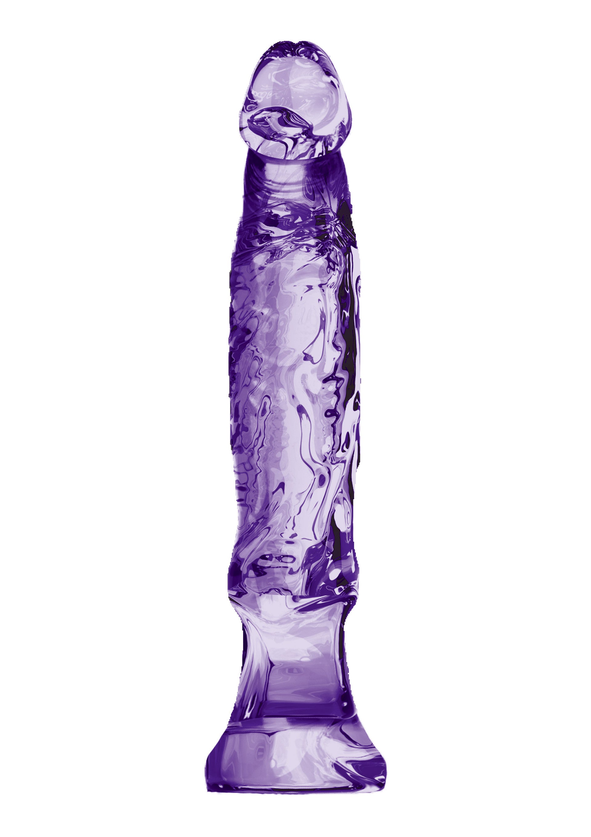 Realistic Dildo with Suction Cup Anal Starter 6 Inch Purple