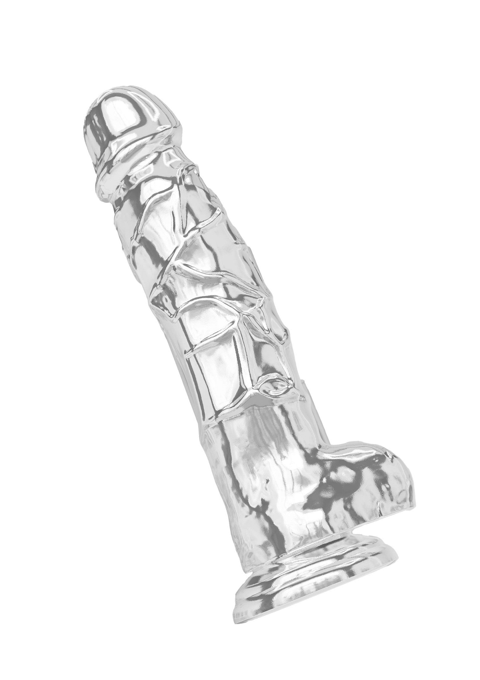 Realistic Dildo with Suction Cup Clear Dildo with Balls 8 inch