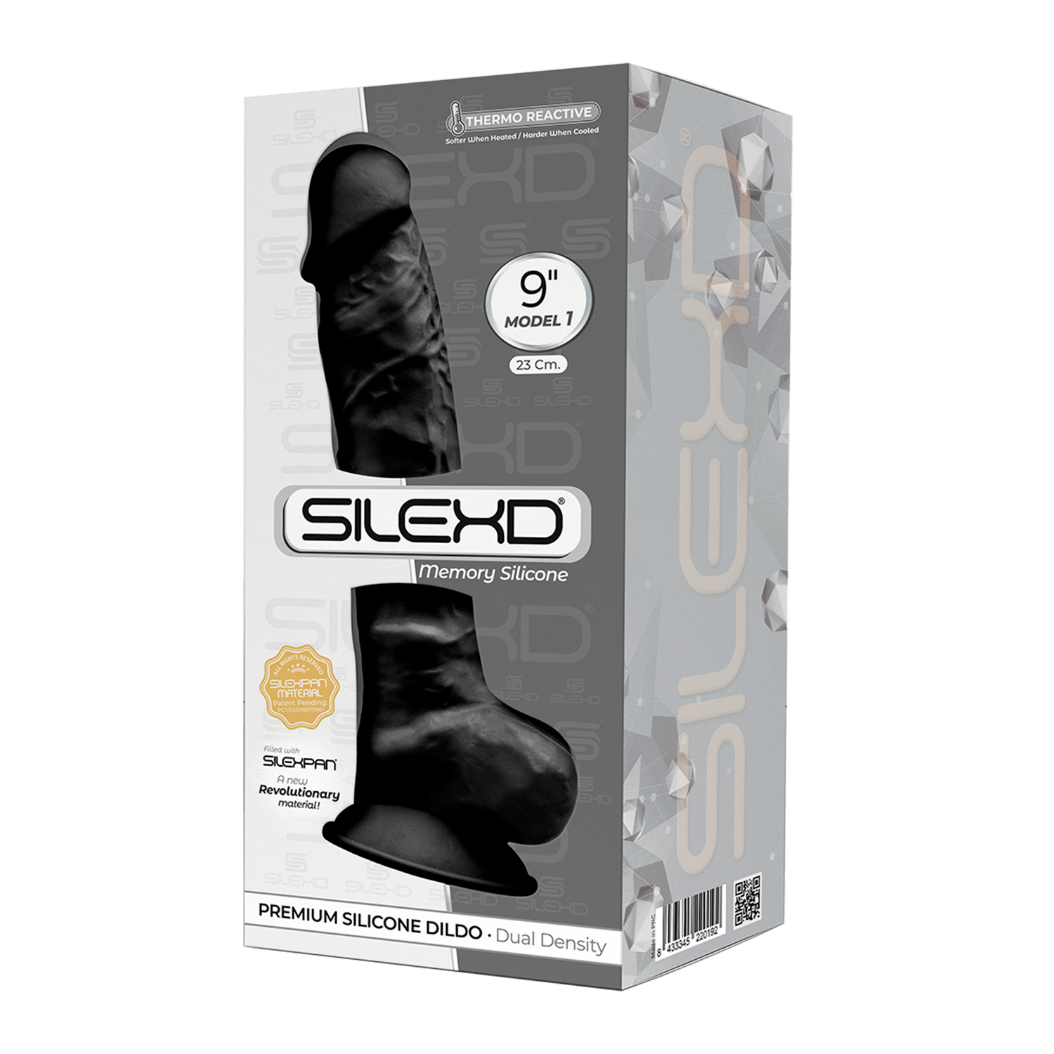 Fallo realistico con ventosa Model 1 23 cm black