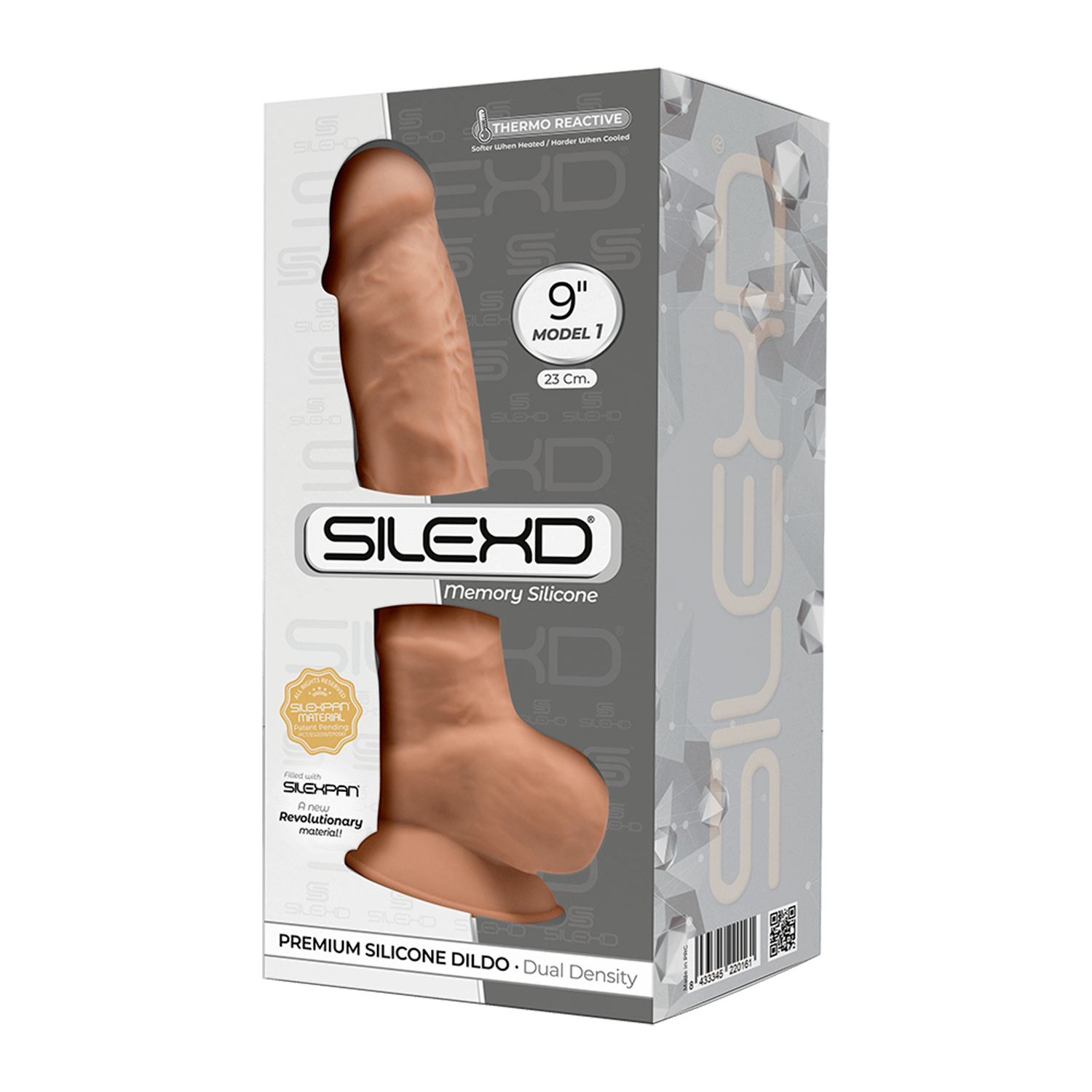 Realistic Dildo with Suction Cup Model 1 23 cm Caramel