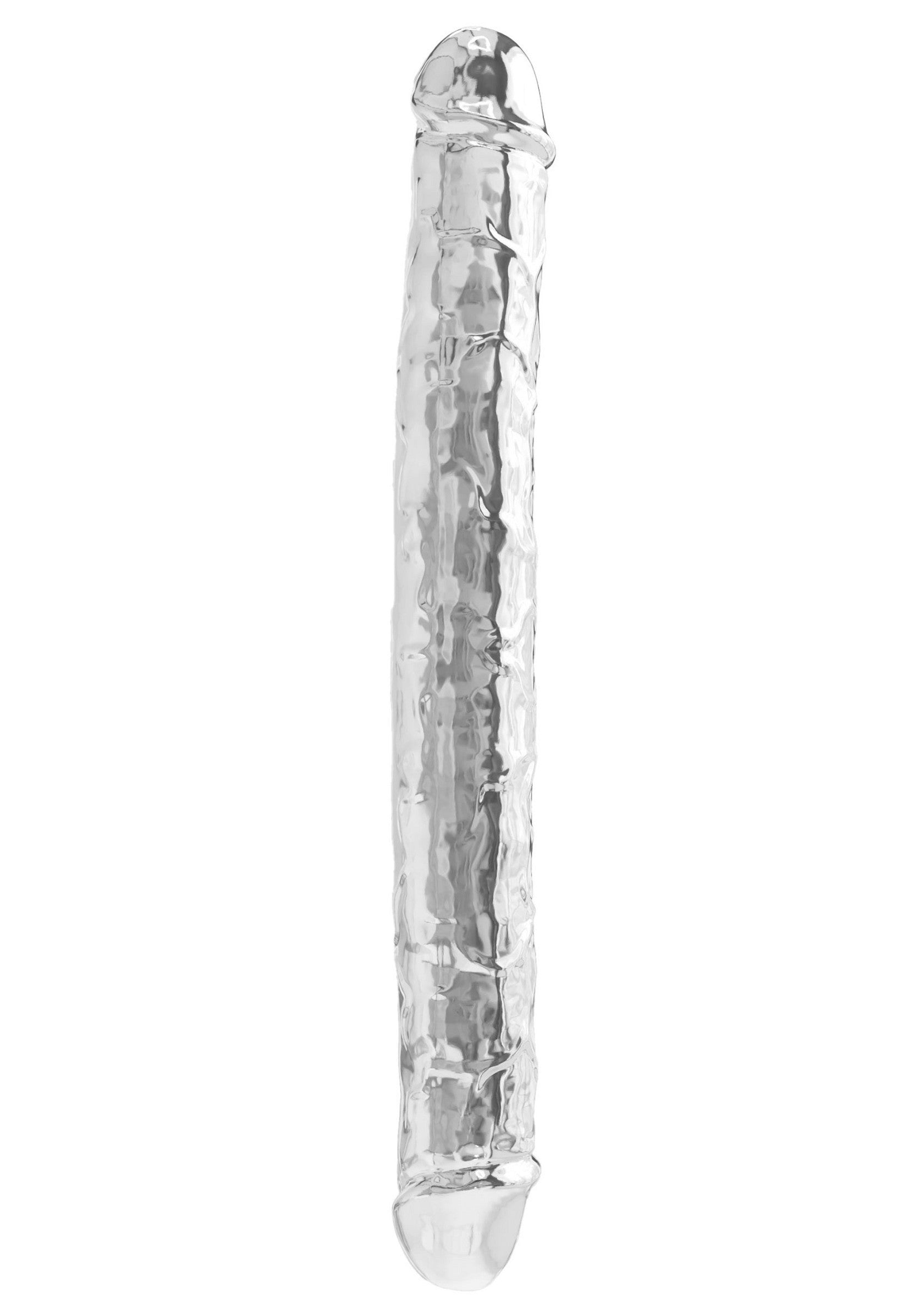 Clear Double Dong 13 Inch Realistic Double Dildo
