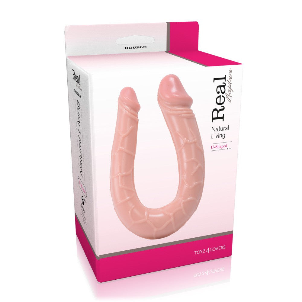 Double realistic dildo real rapture u-shaped