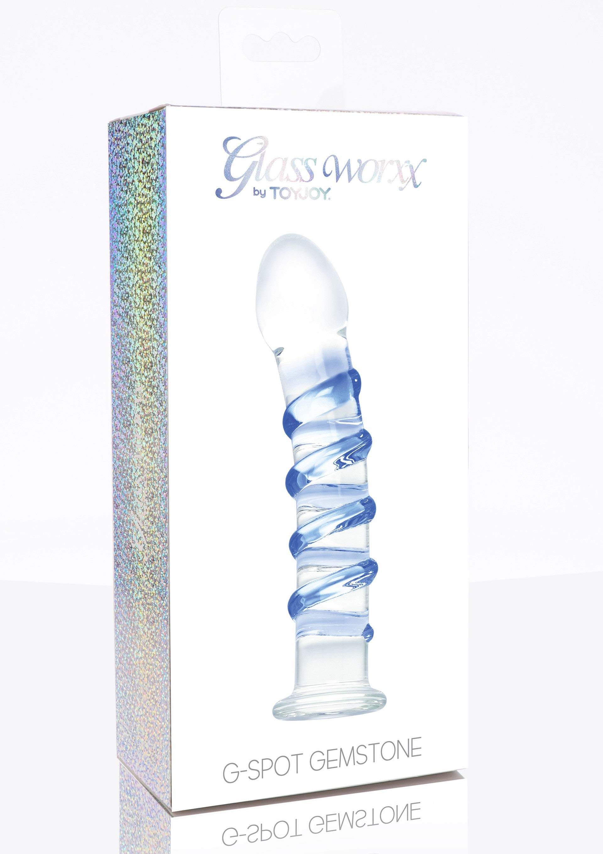 Realistic Glass G-Spot Gemstone Dildo