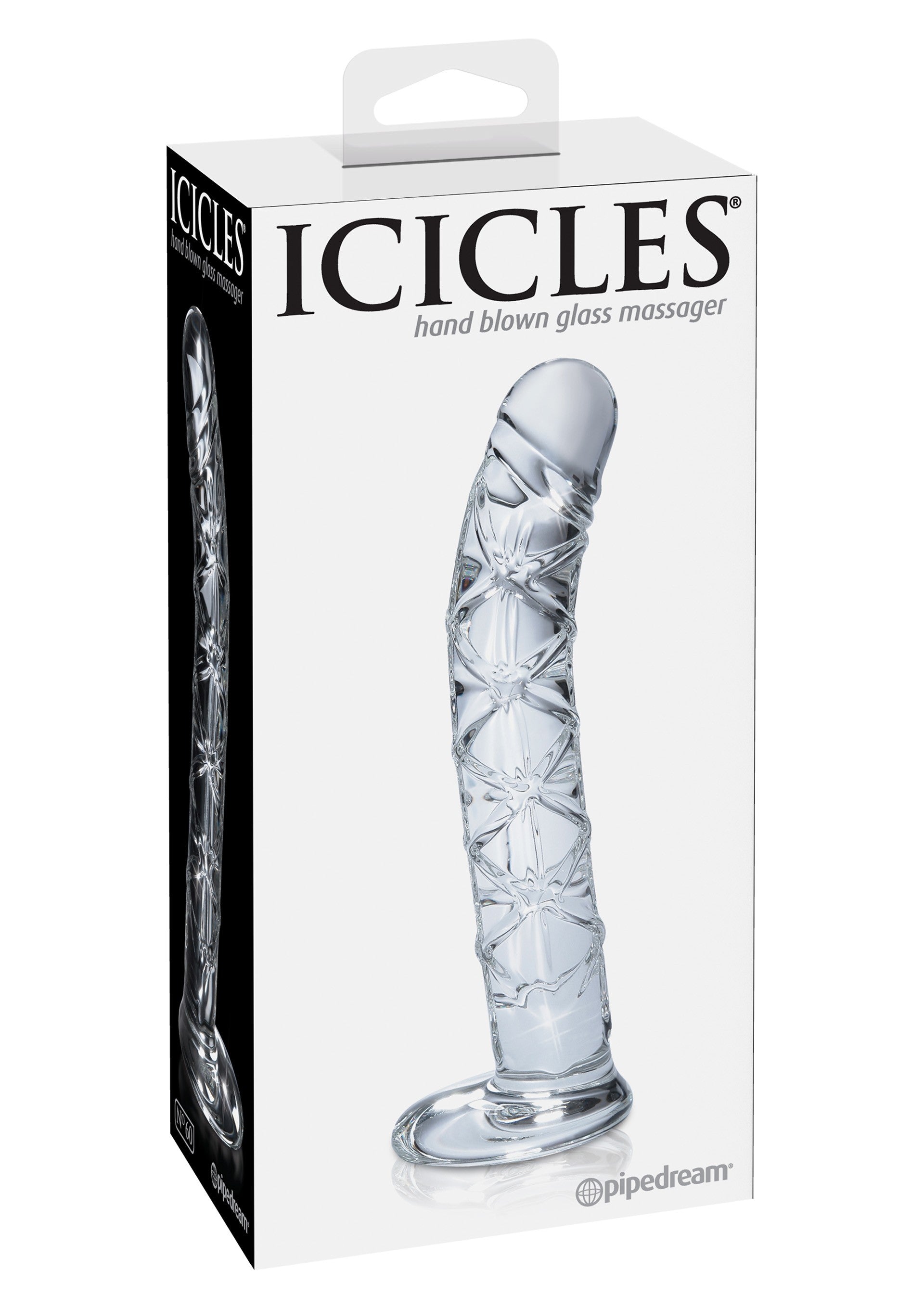 Realistic glass dildo icicles no 60