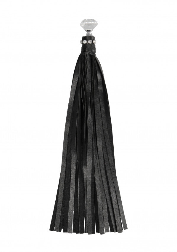 Diamond Studded Whip with rhinestones - Black