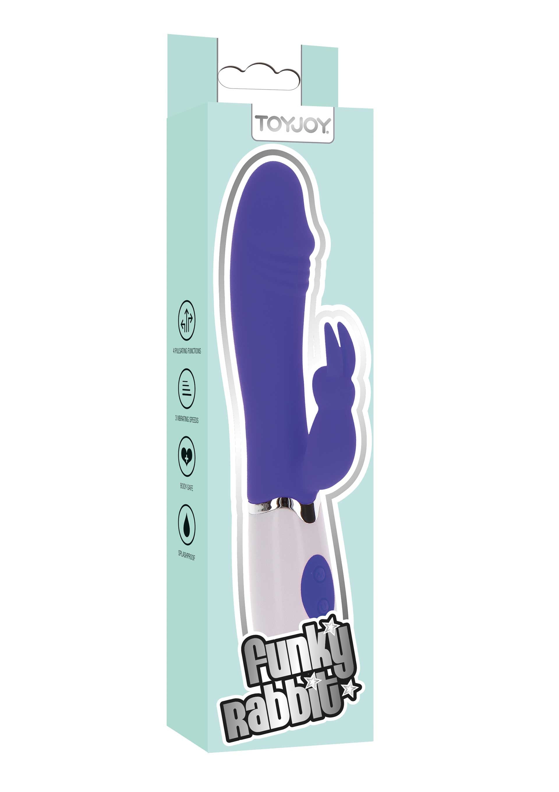 Vibratore vaginale Funky Rabbit violet