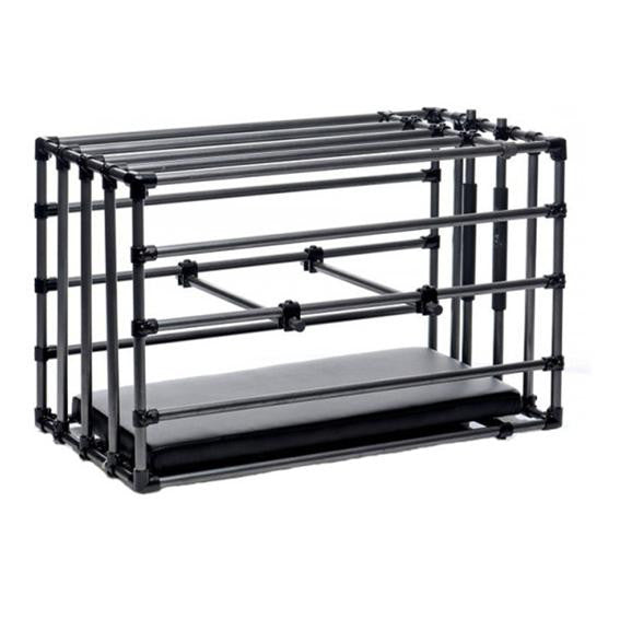 Kennel bondage cage - Adjustable Puppy Cage with Padded Board