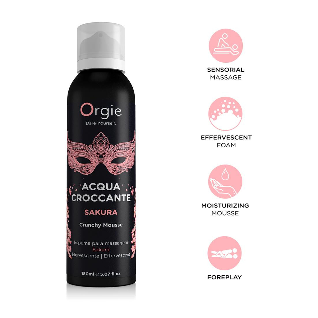 Sakura Crispy Water Massage Foam Gel 150ml