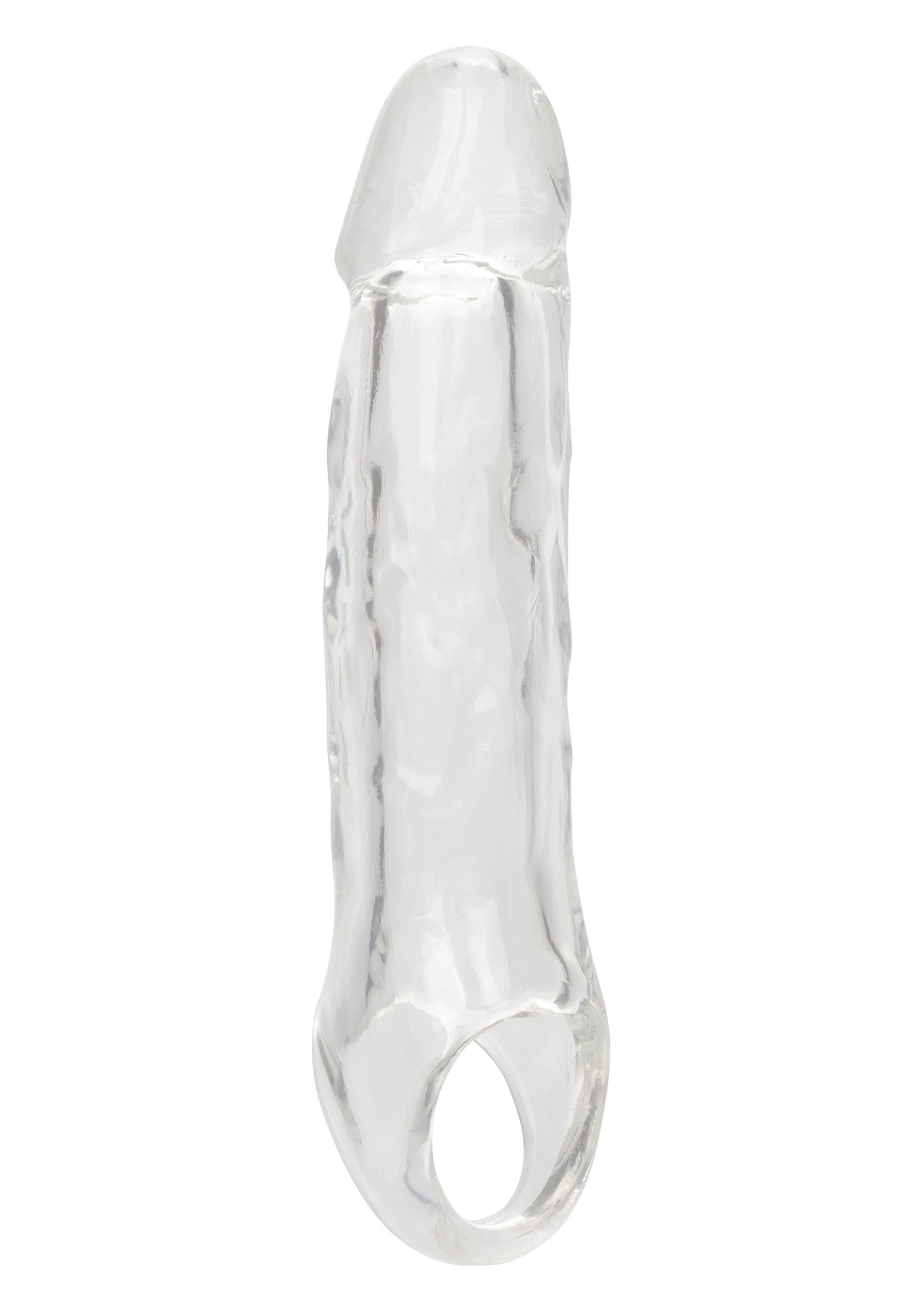 Clear Extension 5.5 In Cock Sheath with Testicle Ring