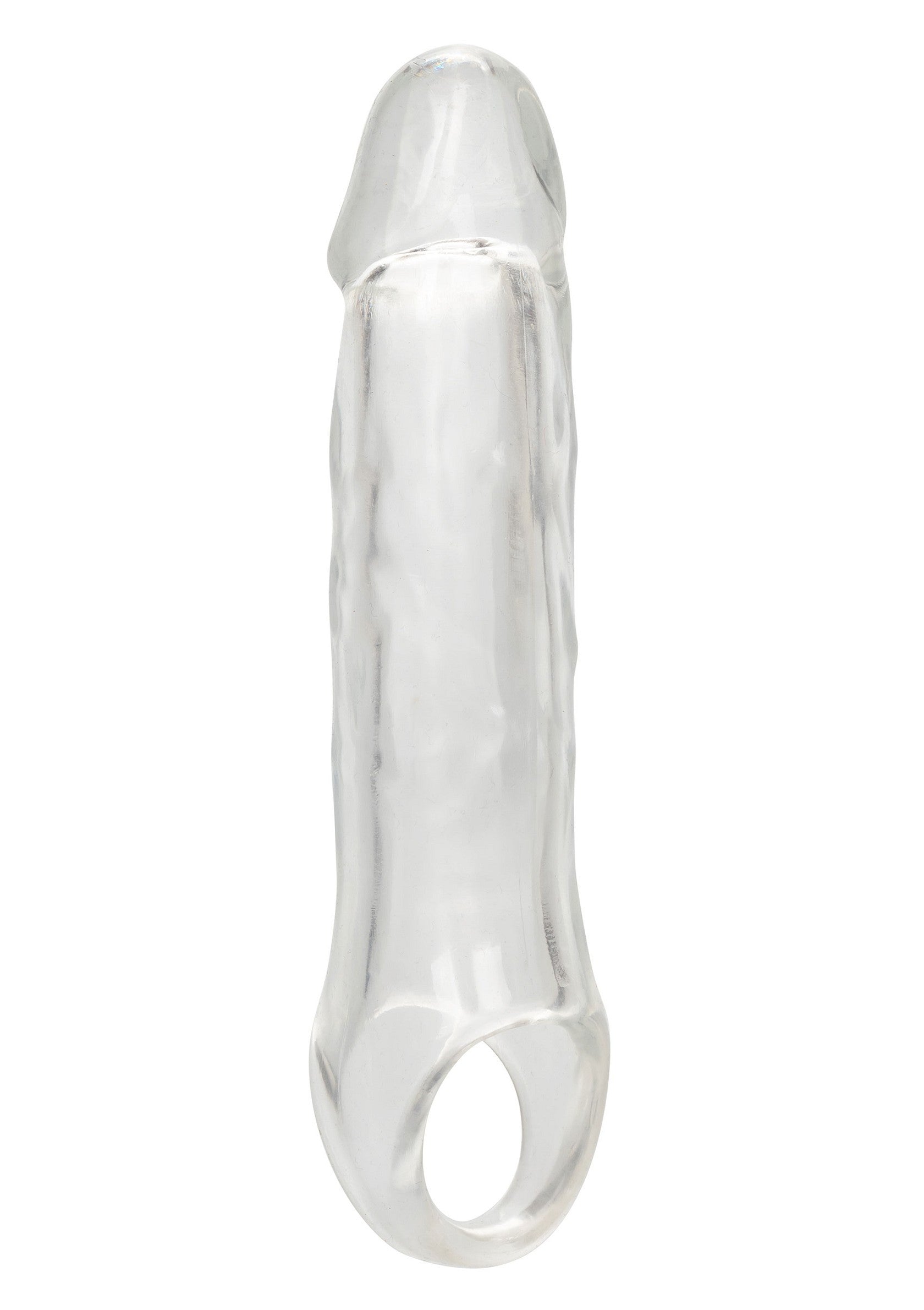 Clear Extension 7.5 In Cock Sheath with Testicle Ring