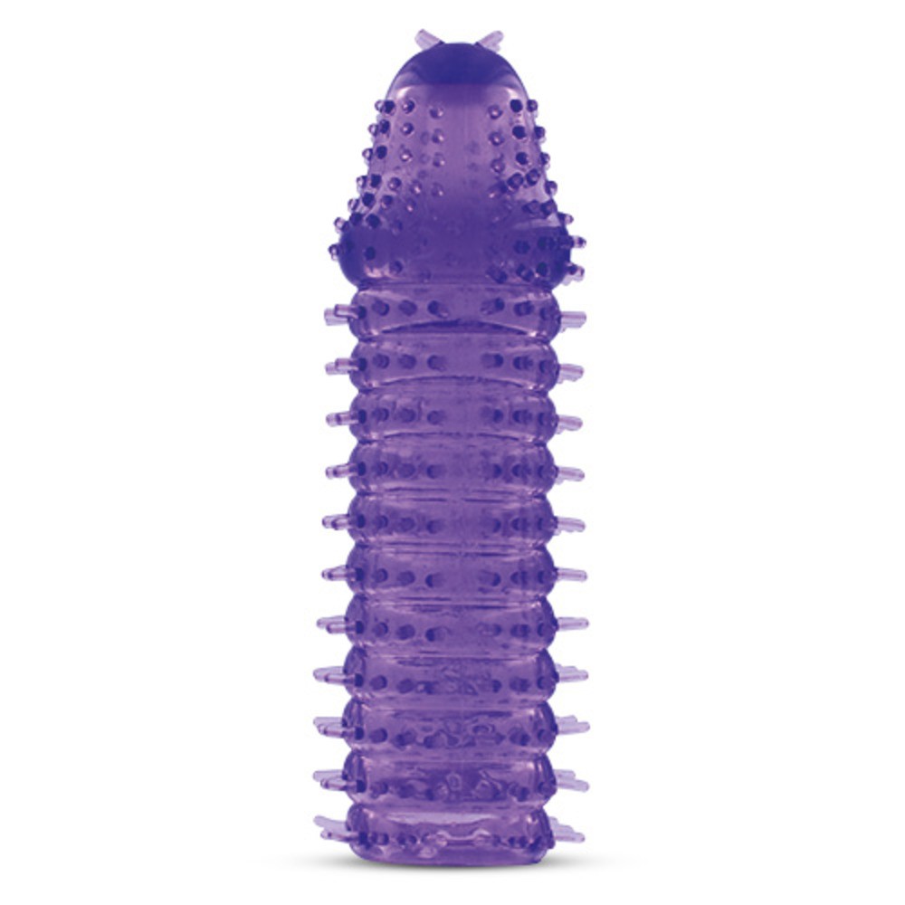 Wearable penis sheath stretchy extension purple