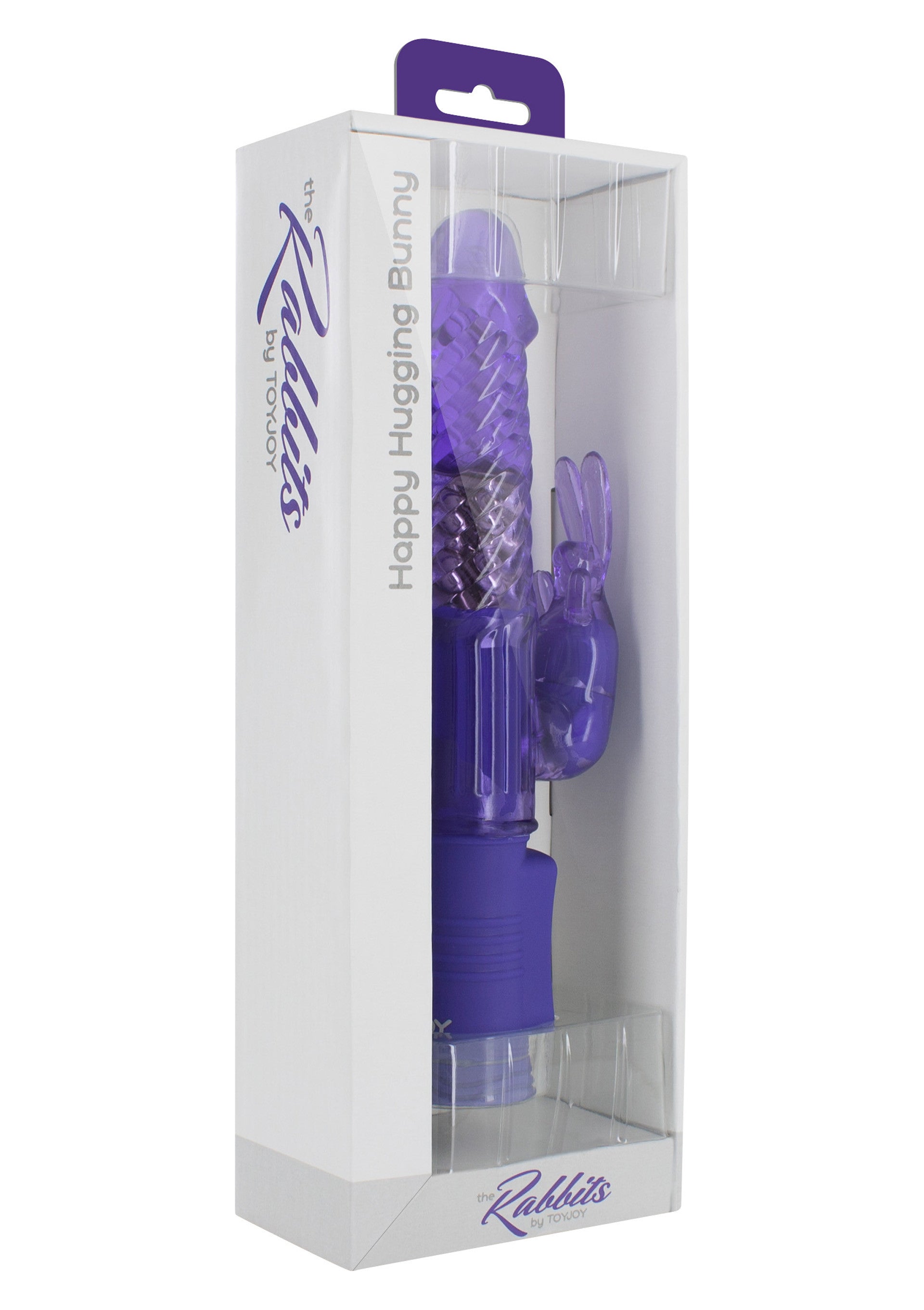 Happy Hugging Bunny Purple Rabbit Vaginal Vibrator
