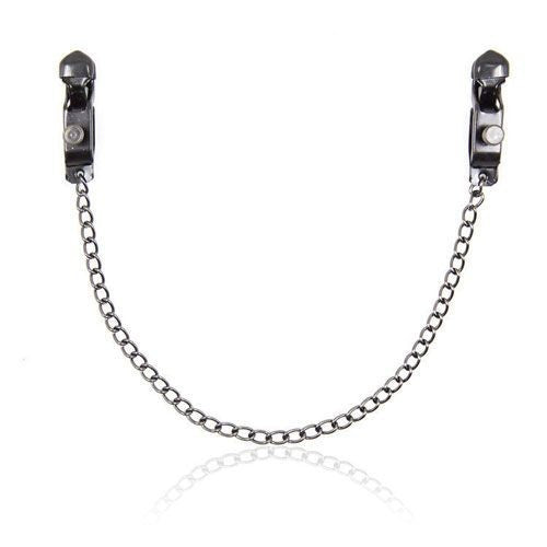 Hard nipple clamps, bondage fetish sex toys for women.