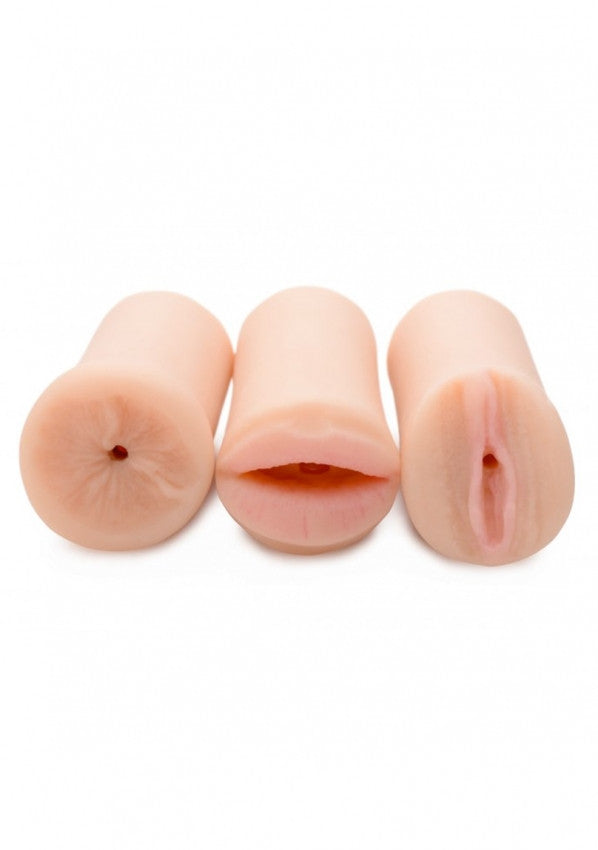 Masturbator set 3 pcs Jesse's Three-Way Stroker Set - Skin