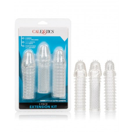 Phallic Sheath Kit, Wearable Penis Extension, Set of 3 Sex Toys, Cock Extension