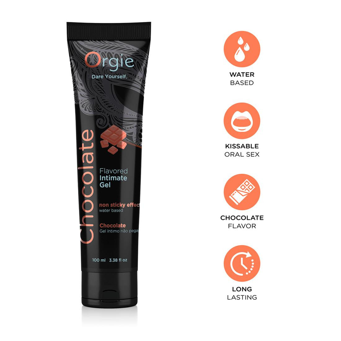 Orgie Flavored Lubricant 100ml Chocolate