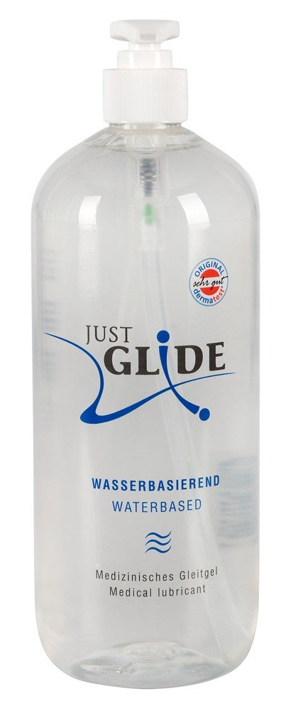 Just Glide 1-liter water-based medical lubricant