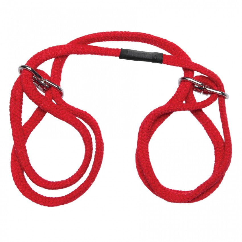 handcuffs 100% Cotton Wrist or Ankle Cotton Cuffs Red